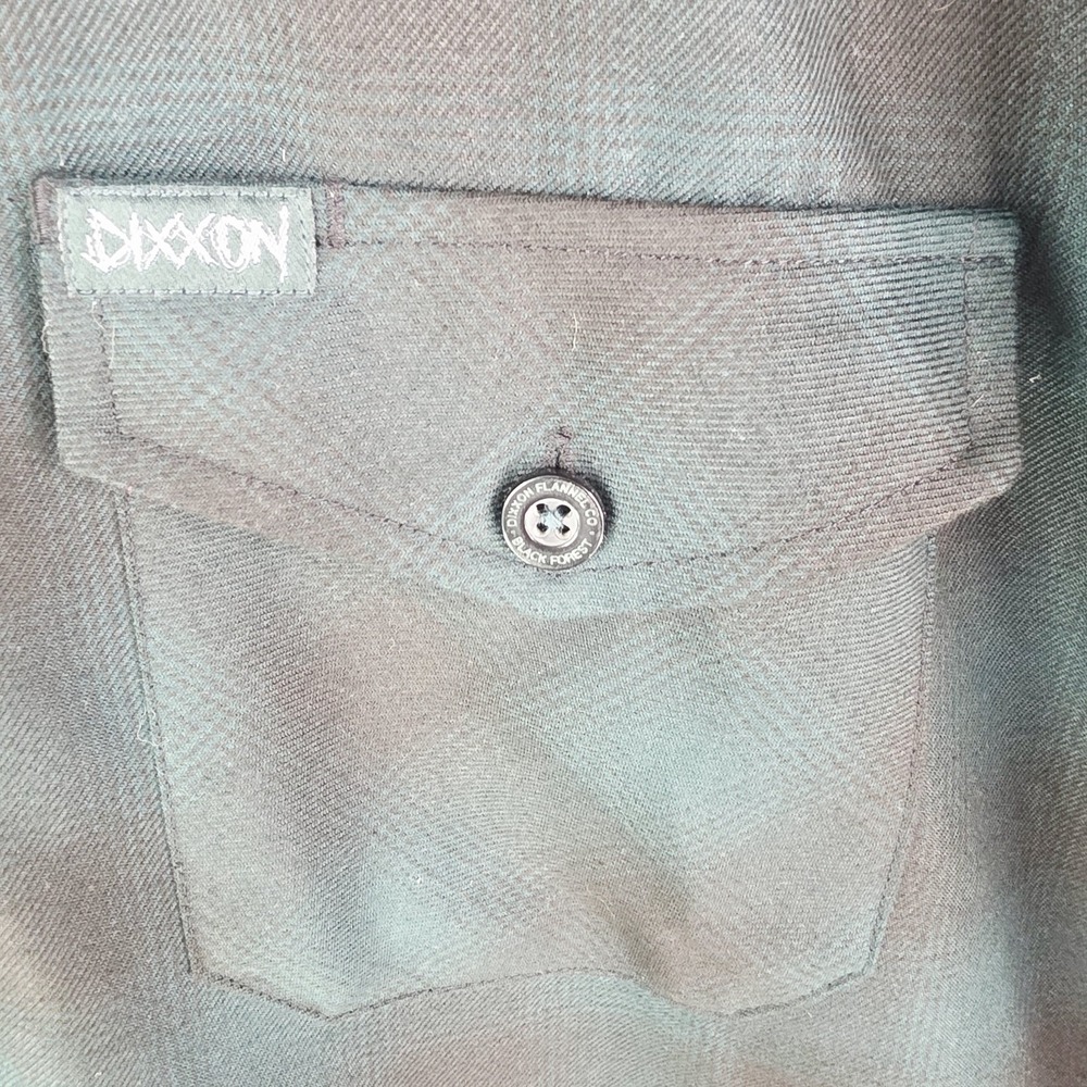 Dixxon Flannel Company‎ Mens XL Black Forest Green Black Plaid Button Down Shirt - Picture 3 of 10